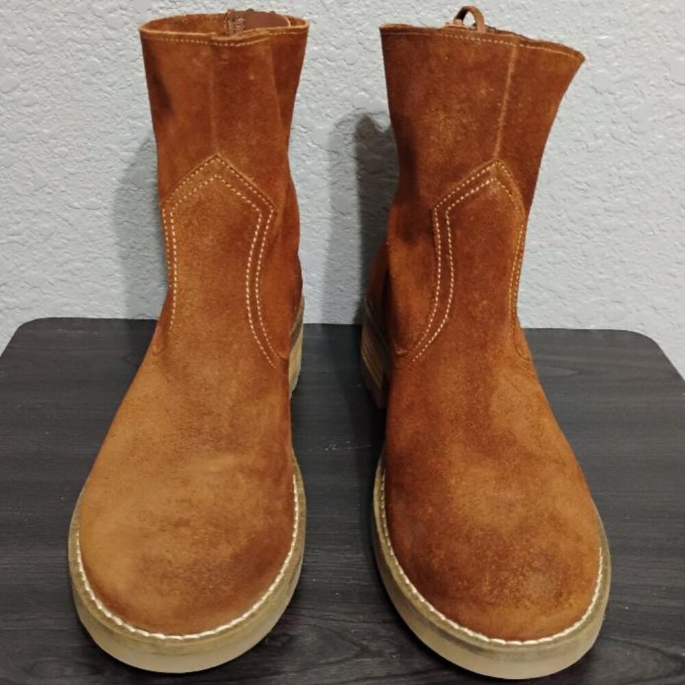 Brown Suede Ankle Boots